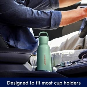 SodaStream - Fizz & Go Cool Bottle | Stainless Steel Carbonating Water Bottle